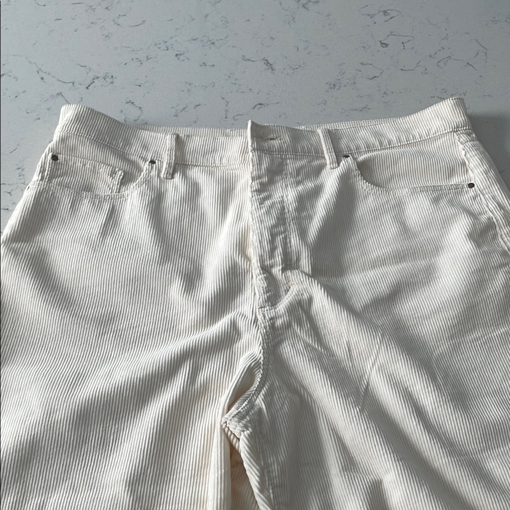 Ann Taylor Cream corduroy pant new without tag - Picture 2 of 9